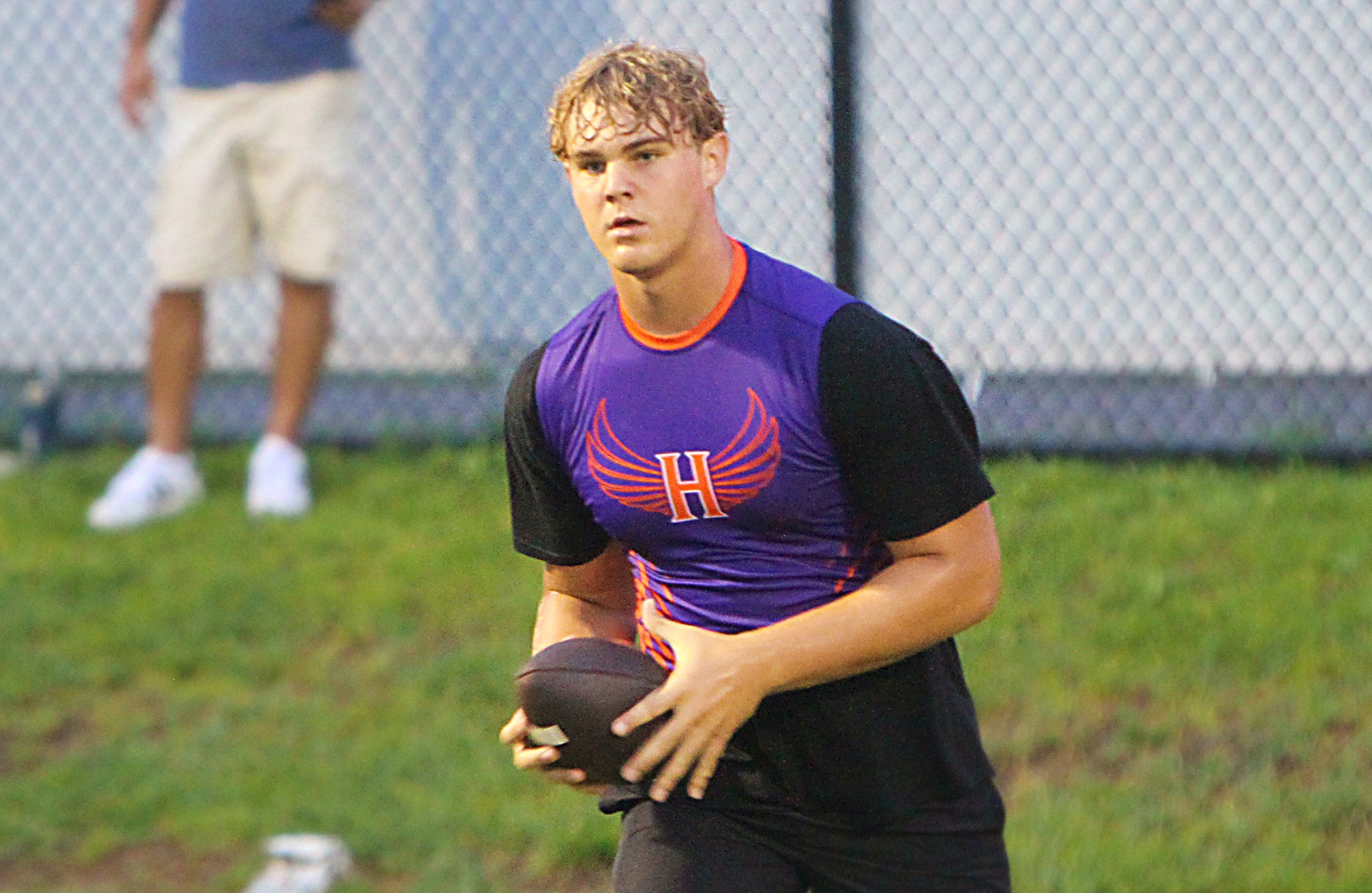 Horizon junior tight end Davien Bradley at the UCF 7on7...