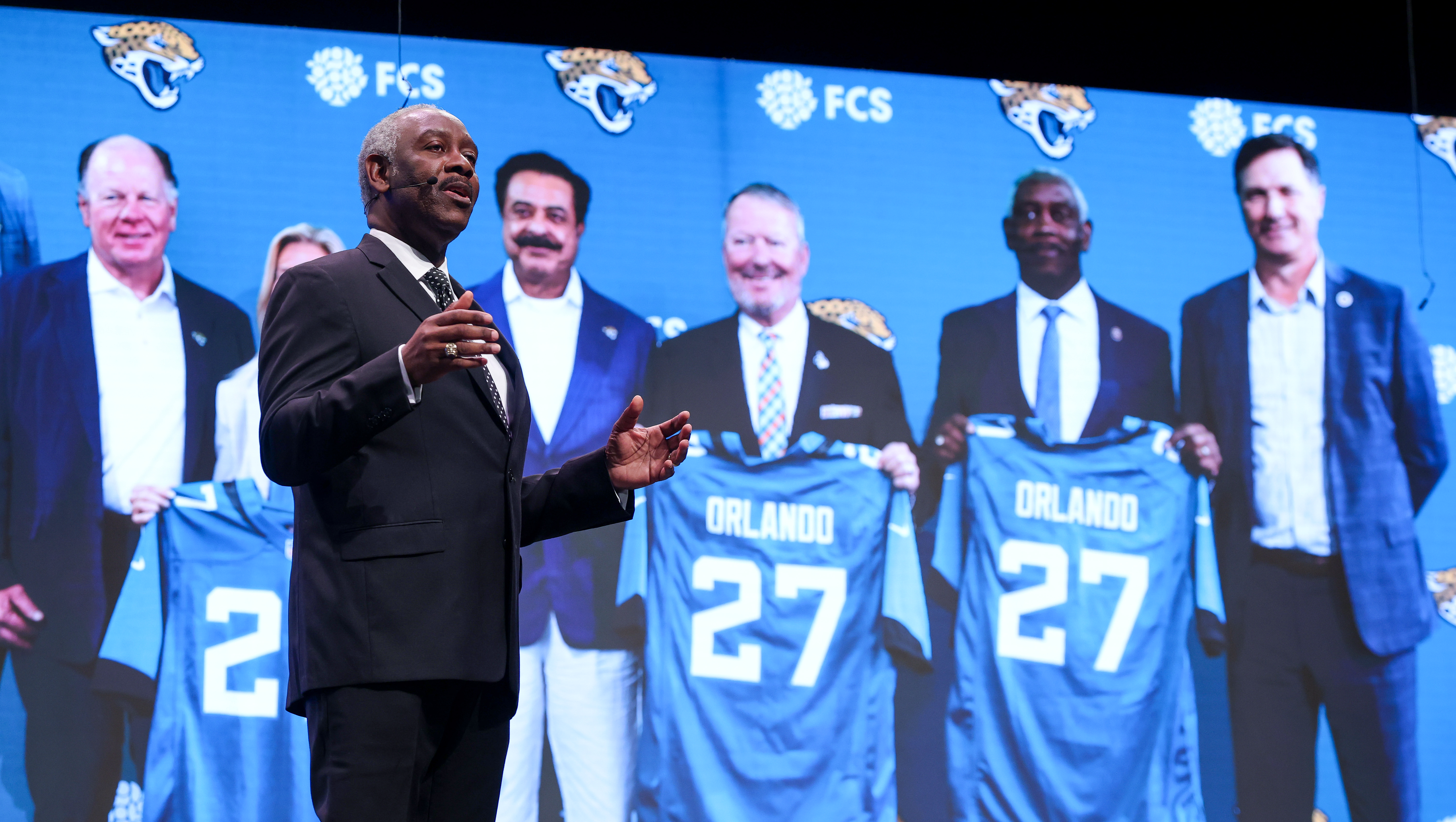 Orange County Mayor Jerry Demings touts the NFL and the...