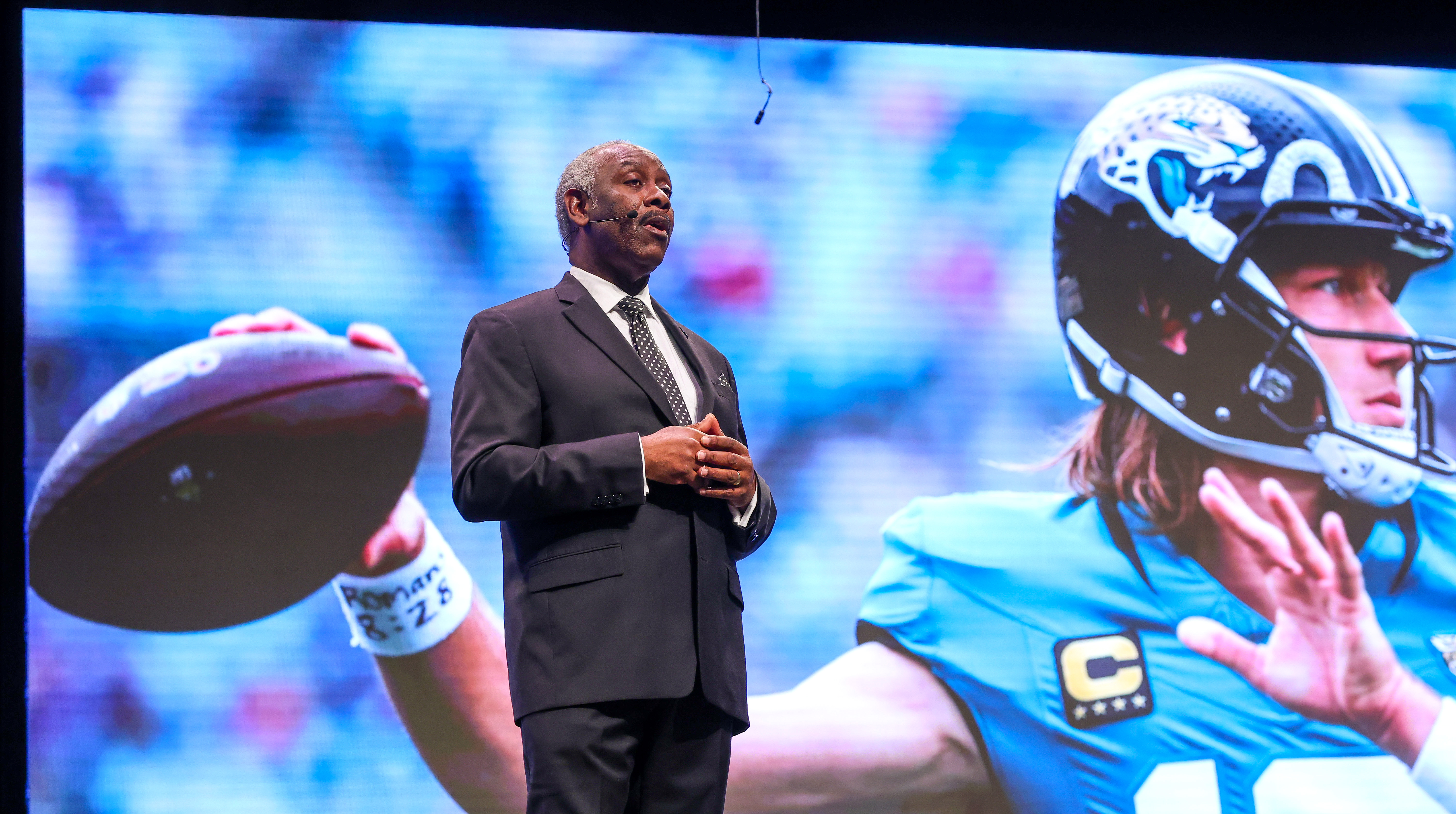 Orange County Mayor Jerry Demings touts the NFL and the...
