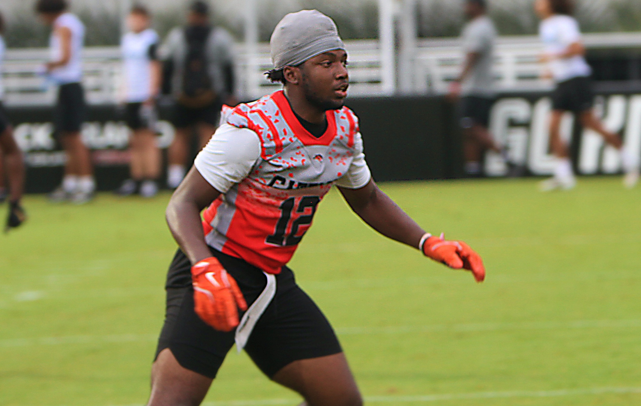 Kissimmee Gateway senior linebacker Dory Thimote at the UCF 7on7...