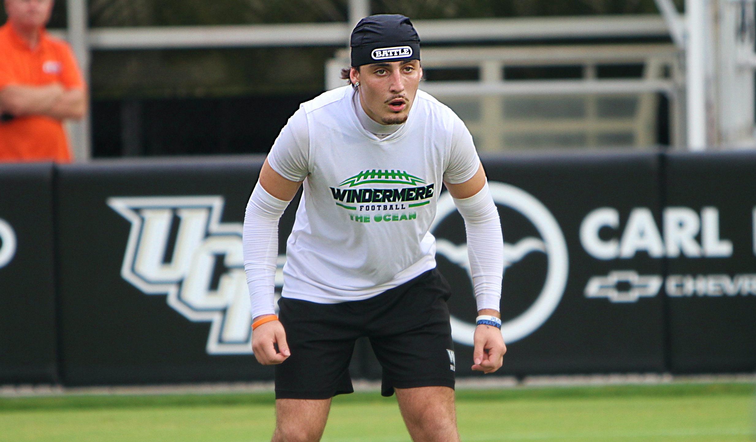 Windermere senior safety Eddie Russomanno at the UCF 7on7 Tournament,...