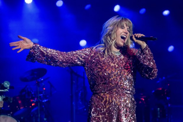 Grace Potter performs at Trombone Shorty's 40th birthday celebration on Saturday, April 25, 2026, at the Saenger Theatre in New Orleans. (Photo by Amy Harris/Invision/AP)
