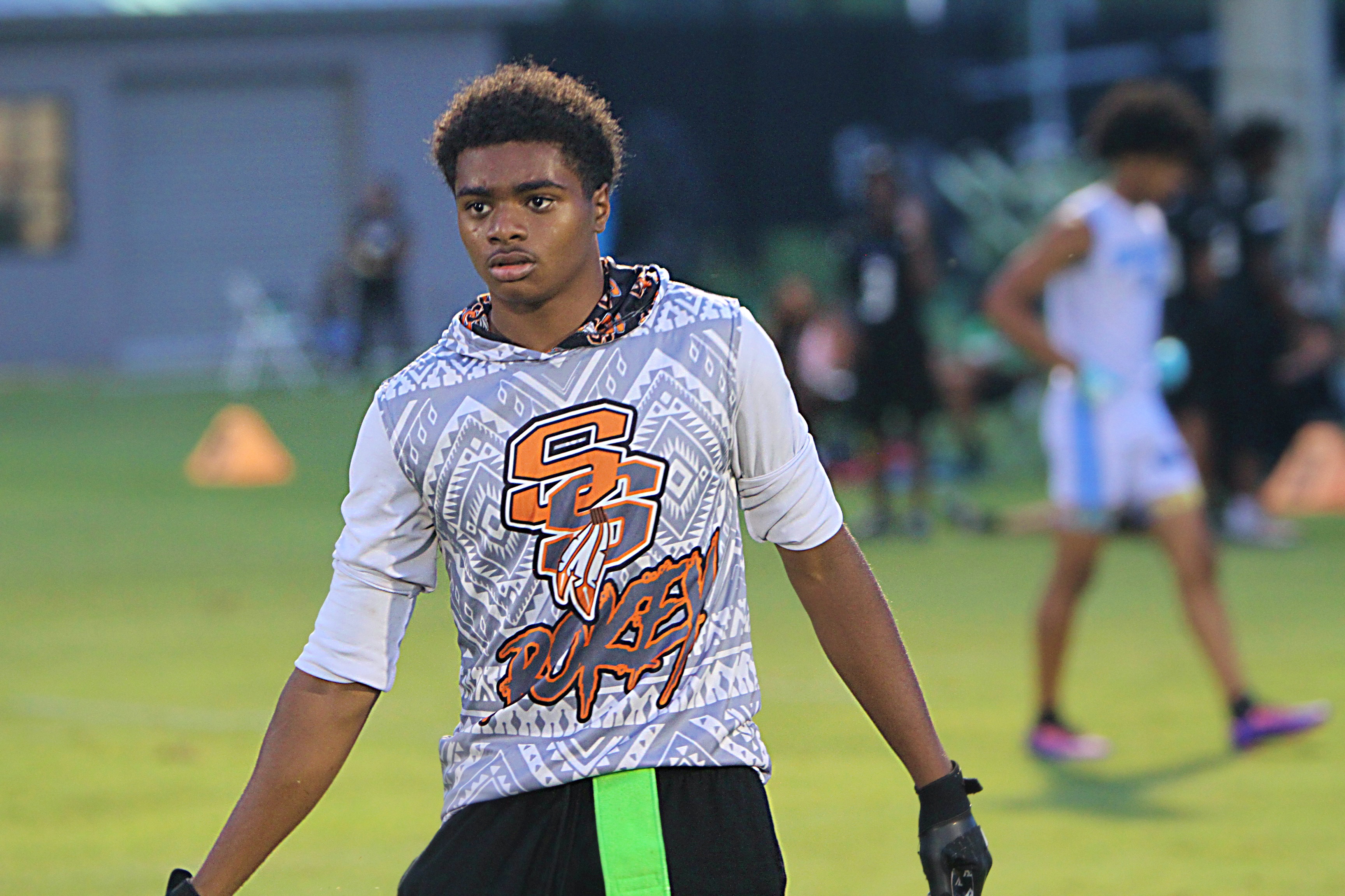 Seminole senior receiver Jackson Robbins at the UCF 7on7 Tournament,...