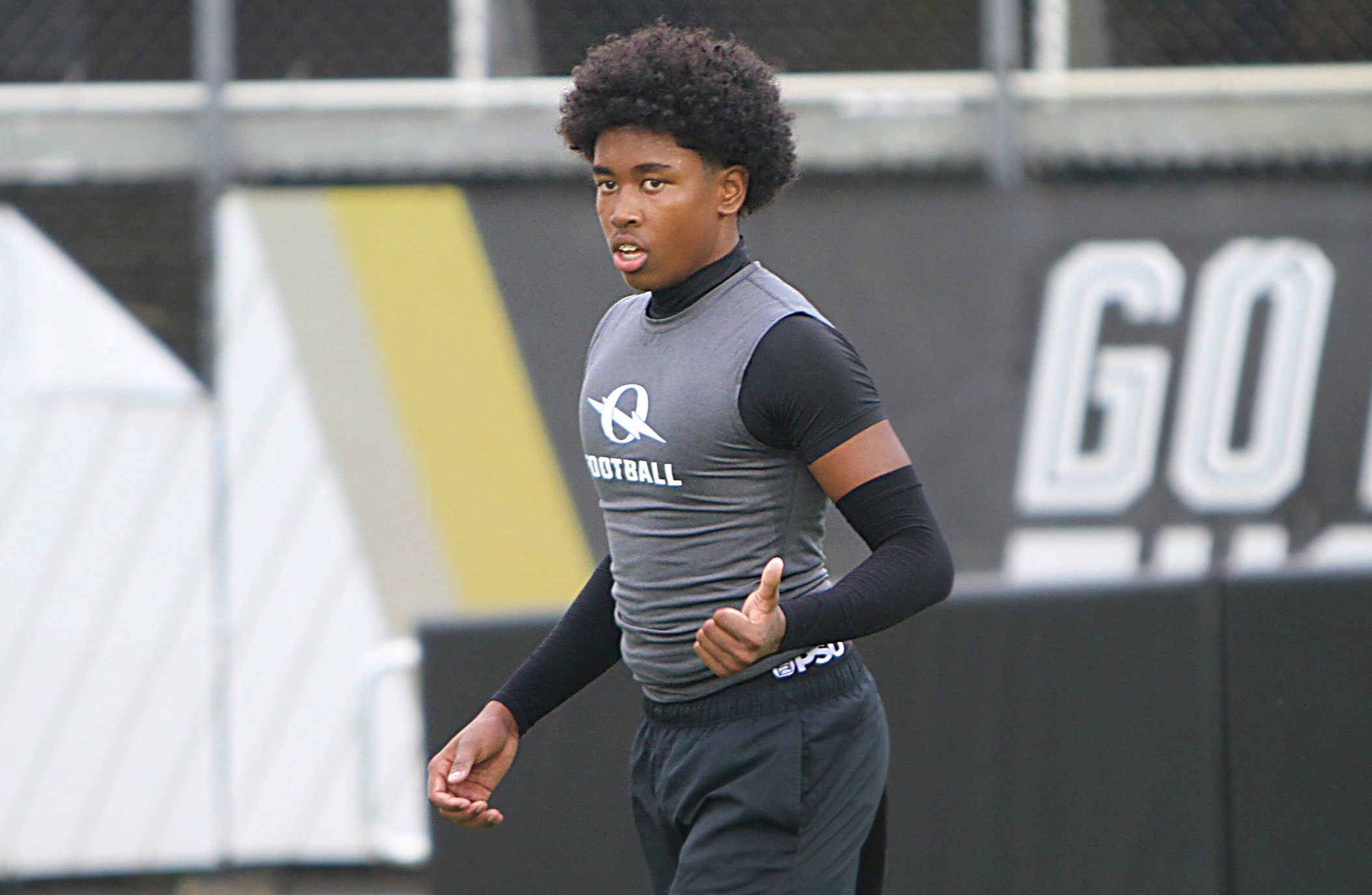Olympia junior defensive back Jayden Thomas at the UCF 7on7...