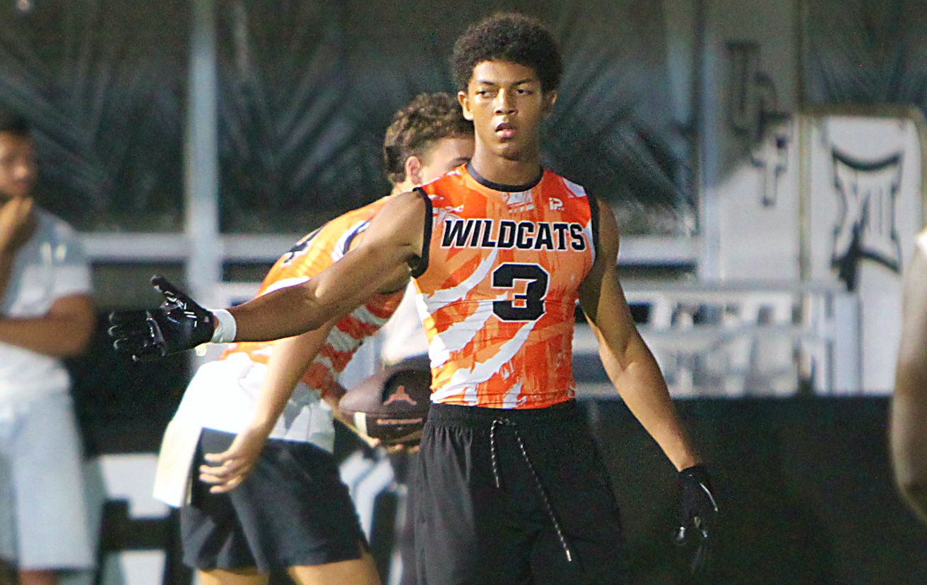 Winter Park junior athlete Johnny Slack at the UCF 7on7...