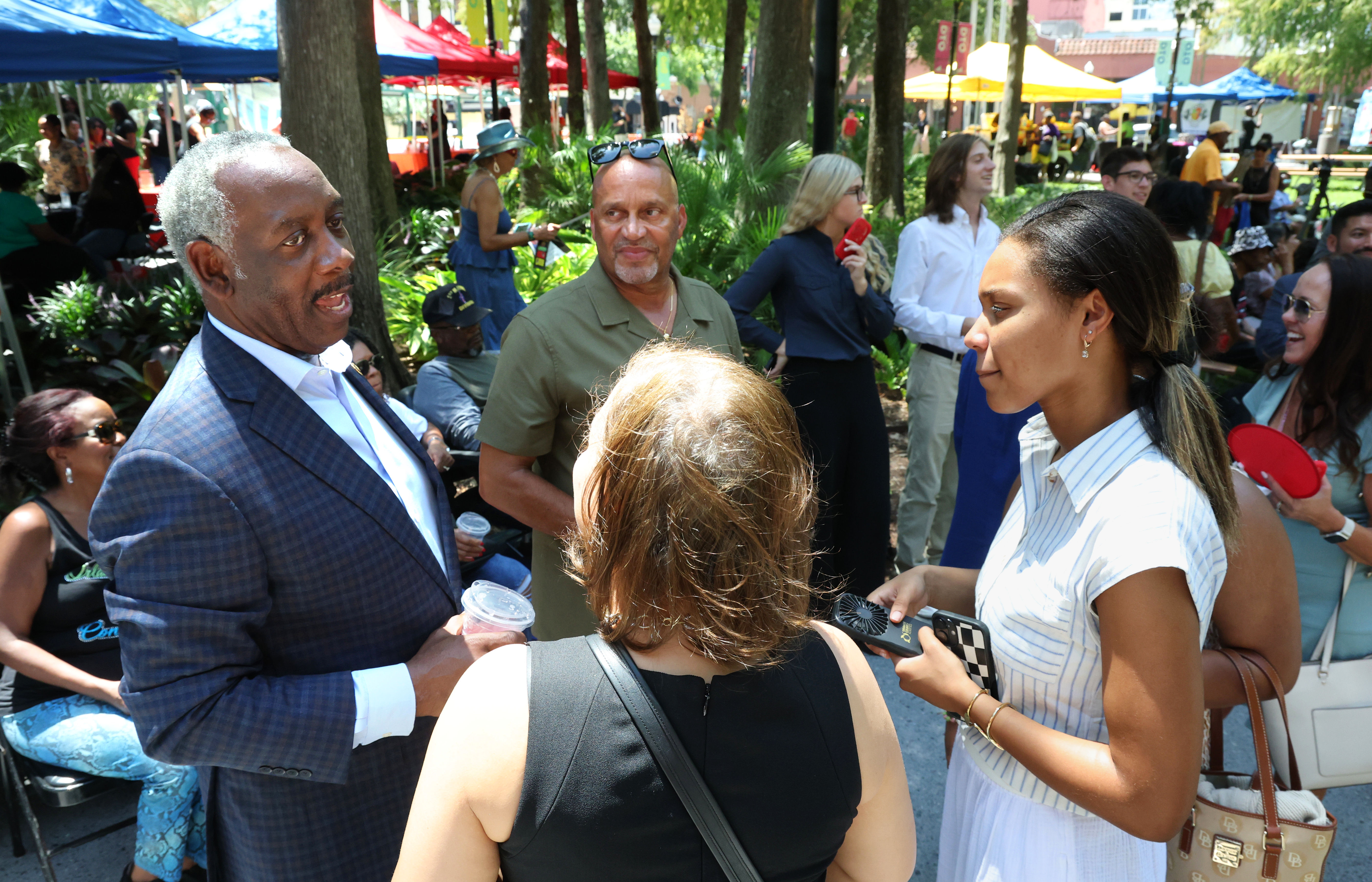 JUNETEENTH CELEBRATION KICKOFF â Orange County Mayor Jerry Demings talks...
