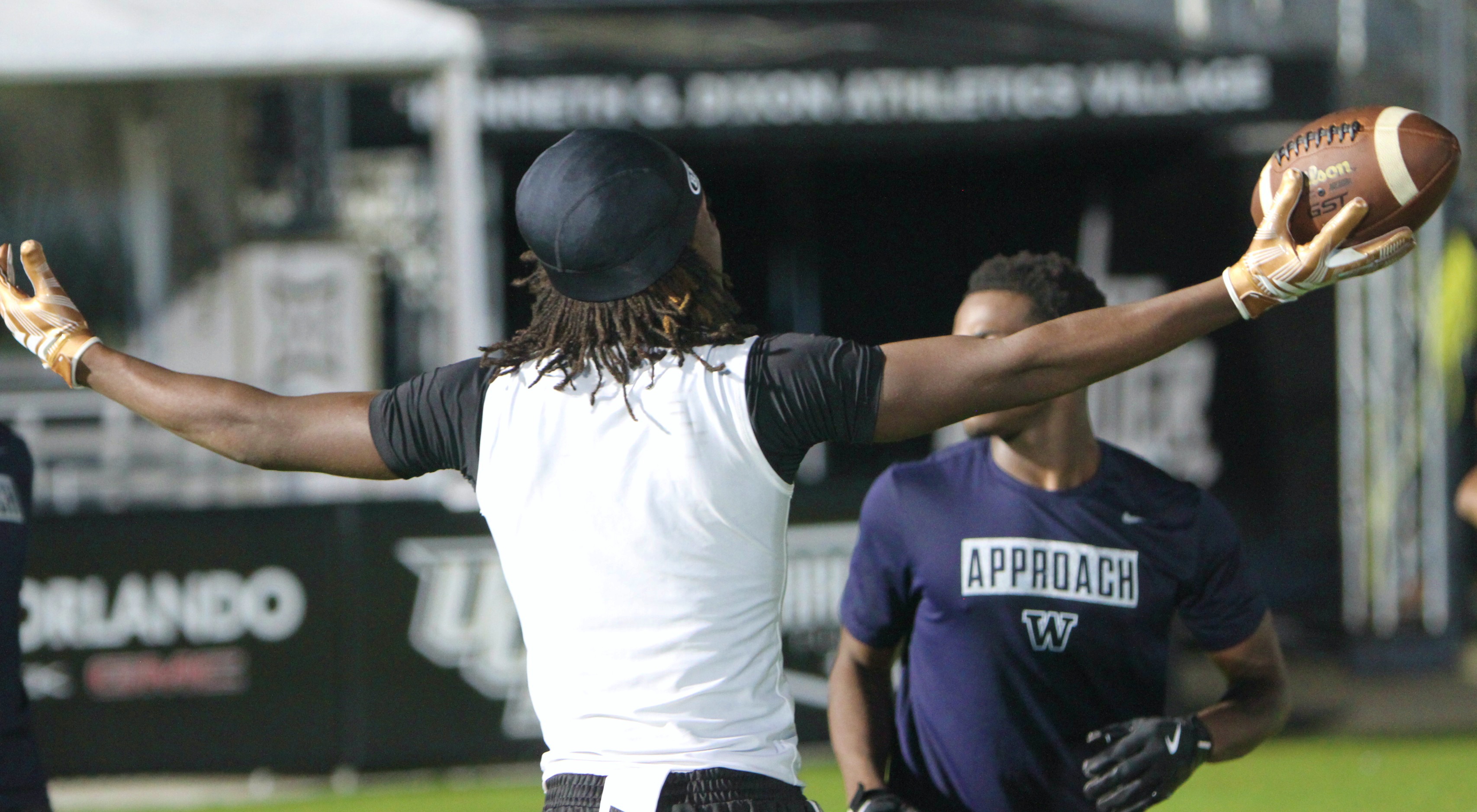 East Ridge junior receiver Lamar Garrison at the UCF 7on7...