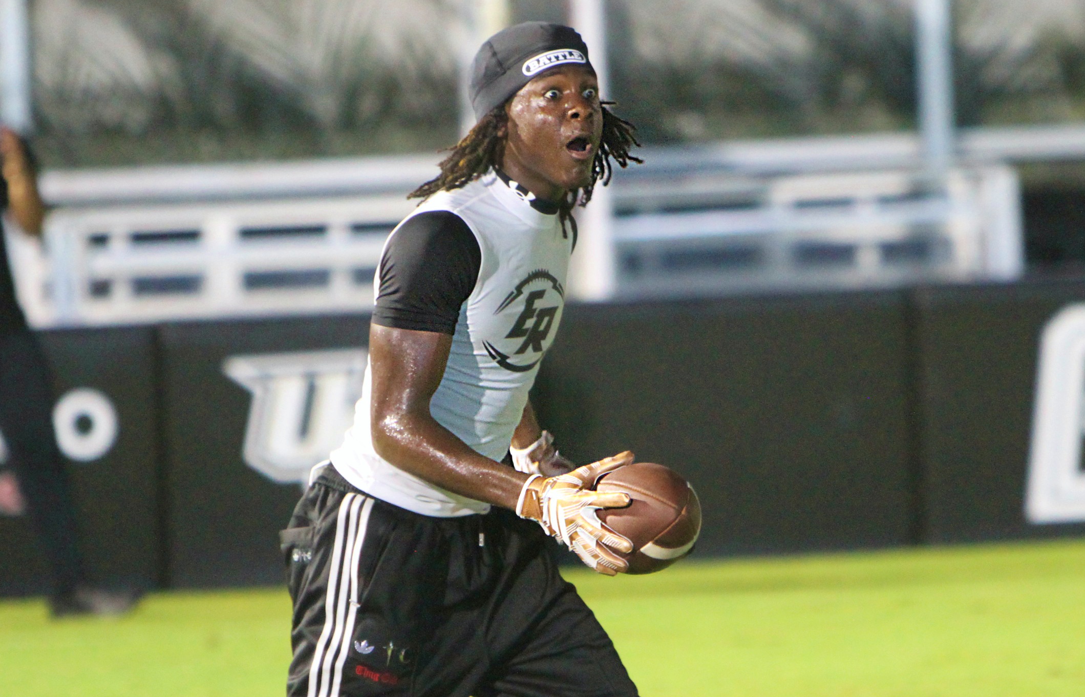 East Ridge junior receiver Lamar Garrison at the UCF 7on7...
