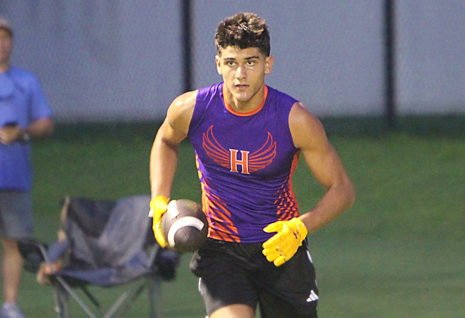 Horizon sophomore receiver Lorenzo Oliveras at the UCF 7on7 Tournament,...