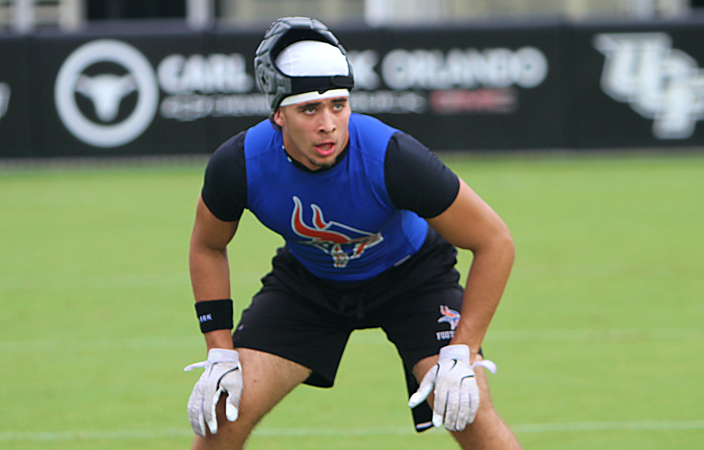 West Orange junior defensive end Matheus Kaminski-Cordeiro at the UCF...