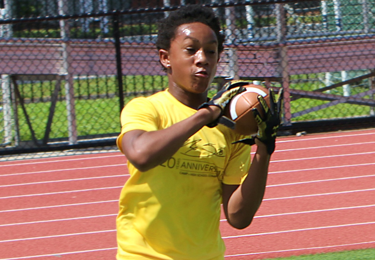 Youngsters go through drills at the 20th Annual Max Starks...