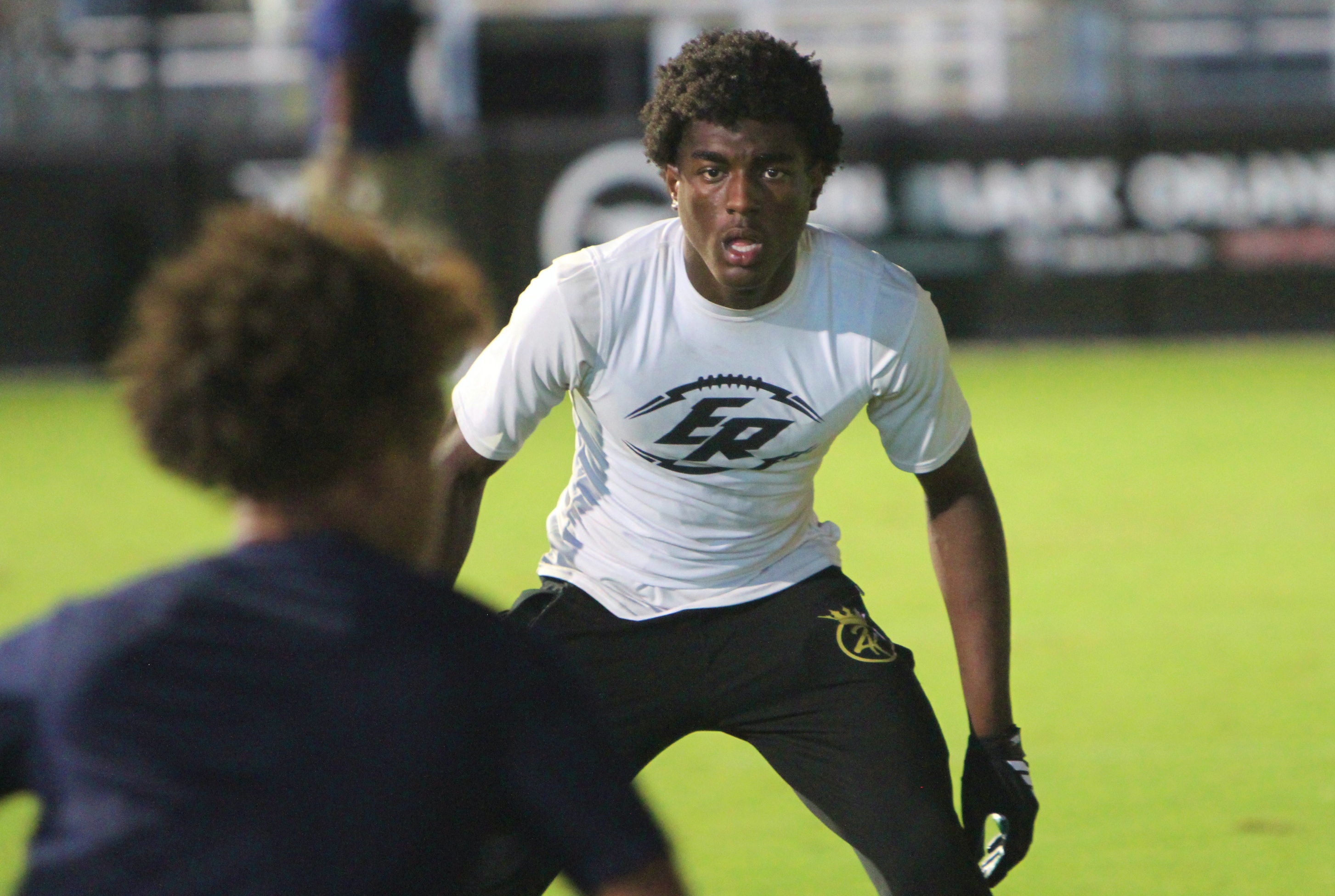 East Ridge senior linebacker Messiah Bailey at the UCF 7on7...