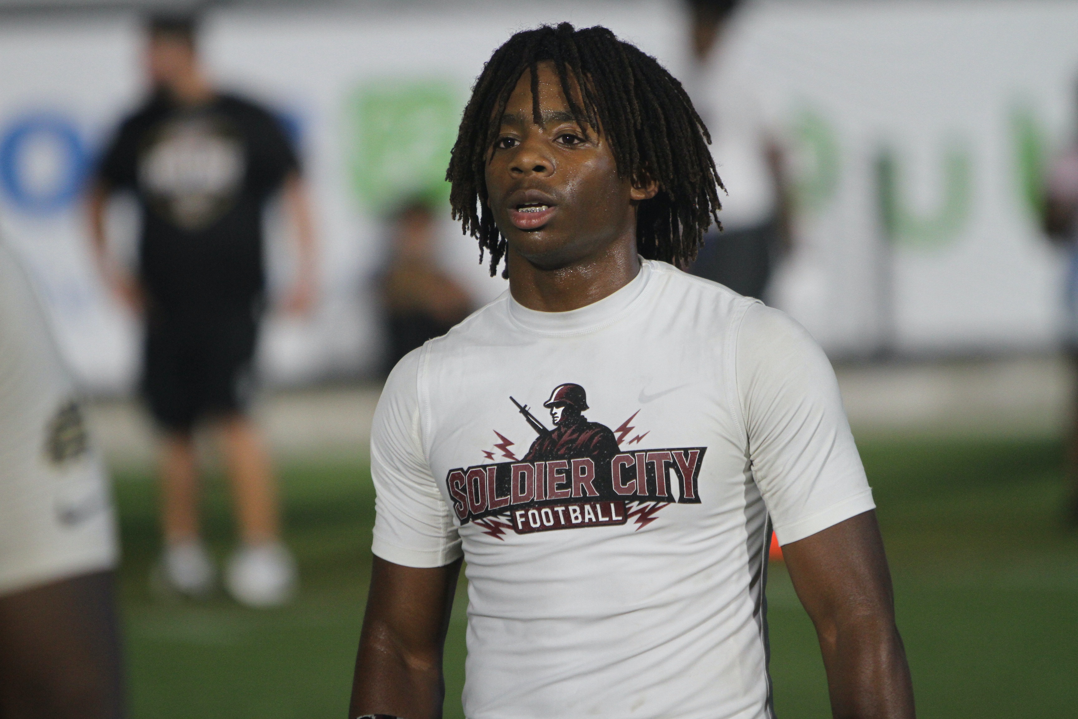 St. Cloud senior receiver Michael Cuyler at the UCF 7on7...