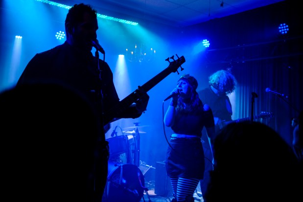 Paracosm the band performs at My Sister's House, a nonprofit DIY venue within Boardwalk Bowl in Orlando, on May 20, 2026. (Patrick Connolly/Orlando Sentinel)