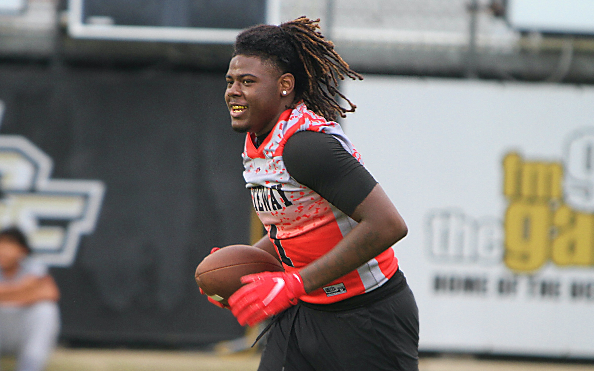 Kissimmee Gateway junior running back Nydrell Thigpen at the UCF...