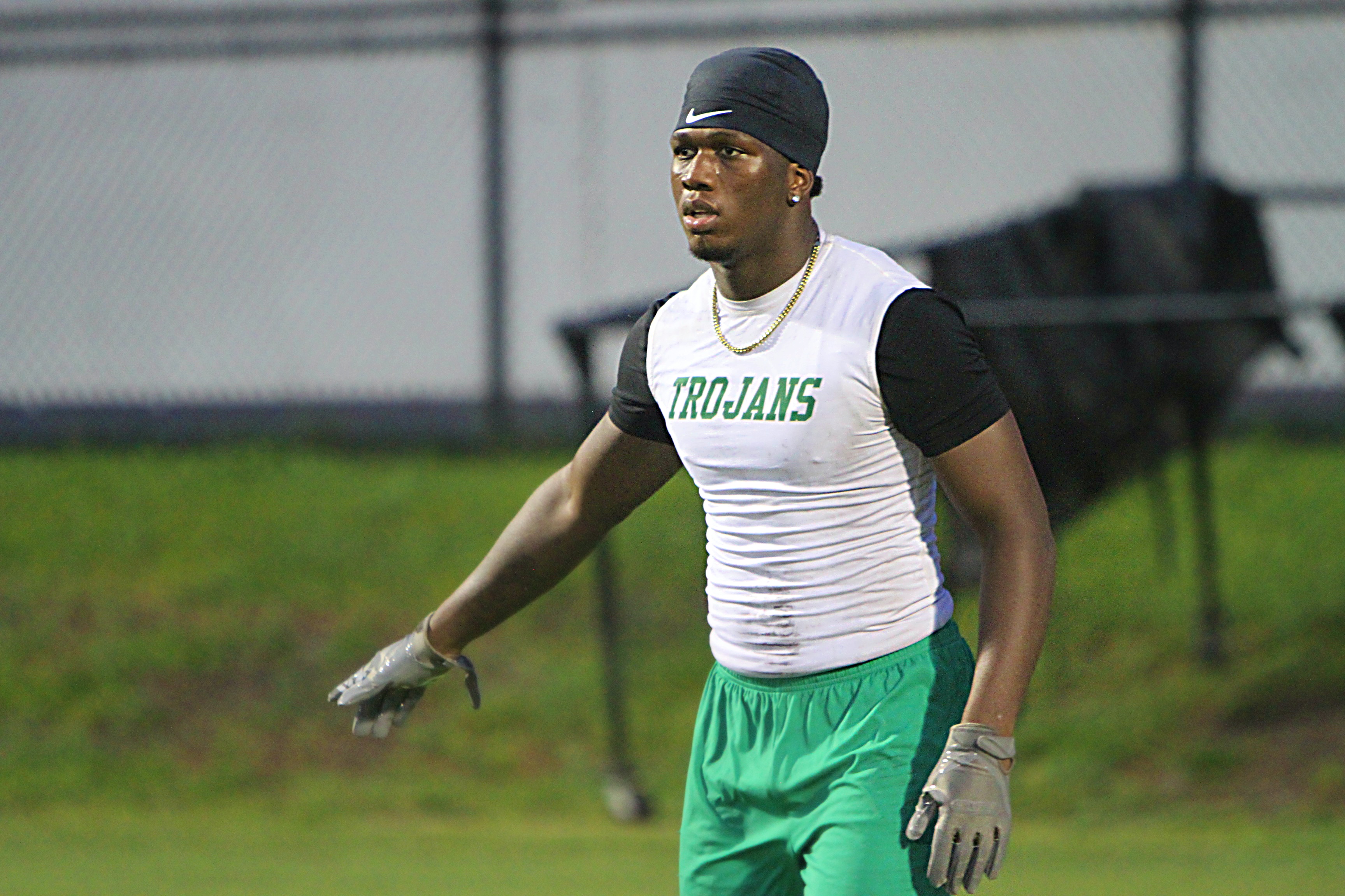 Evans senior defensive end Rashad 'RJ' Robinson at the UCF...