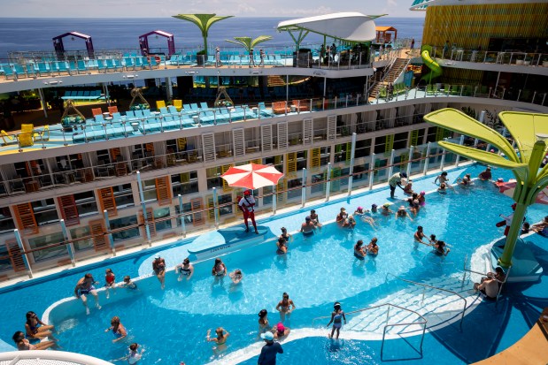 The Royal Bay pool is a central spot for swimming. (Patrick Connolly/Orlando Sentinel)