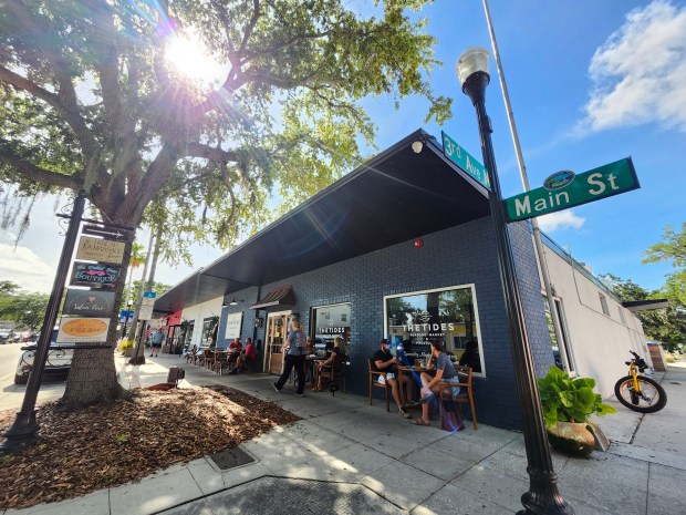 The Tides in Safety Harbor is a Michelin Guide-recommended spot in Tampa Bay and a delightful place for wine, oysters and more. The market offers all kinds of goodies, edible and non, as well. (Amy Drew Thompson/Orlando Sentinel)