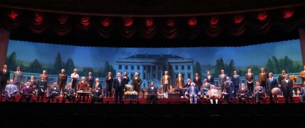 The Hall of Presidents in the Magic Kingdom at Walt Disney World features all 45 U.S. presidents. (Joe Burbank/Orlando Sentinel)