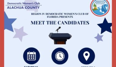 Region IV Democratic Women's Clubs of Florida to host meet the candidates event
