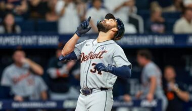 Torres, Pérez and Greene go deep to back Flaherty as Tigers beat Rays 8-0 – Macomb Daily