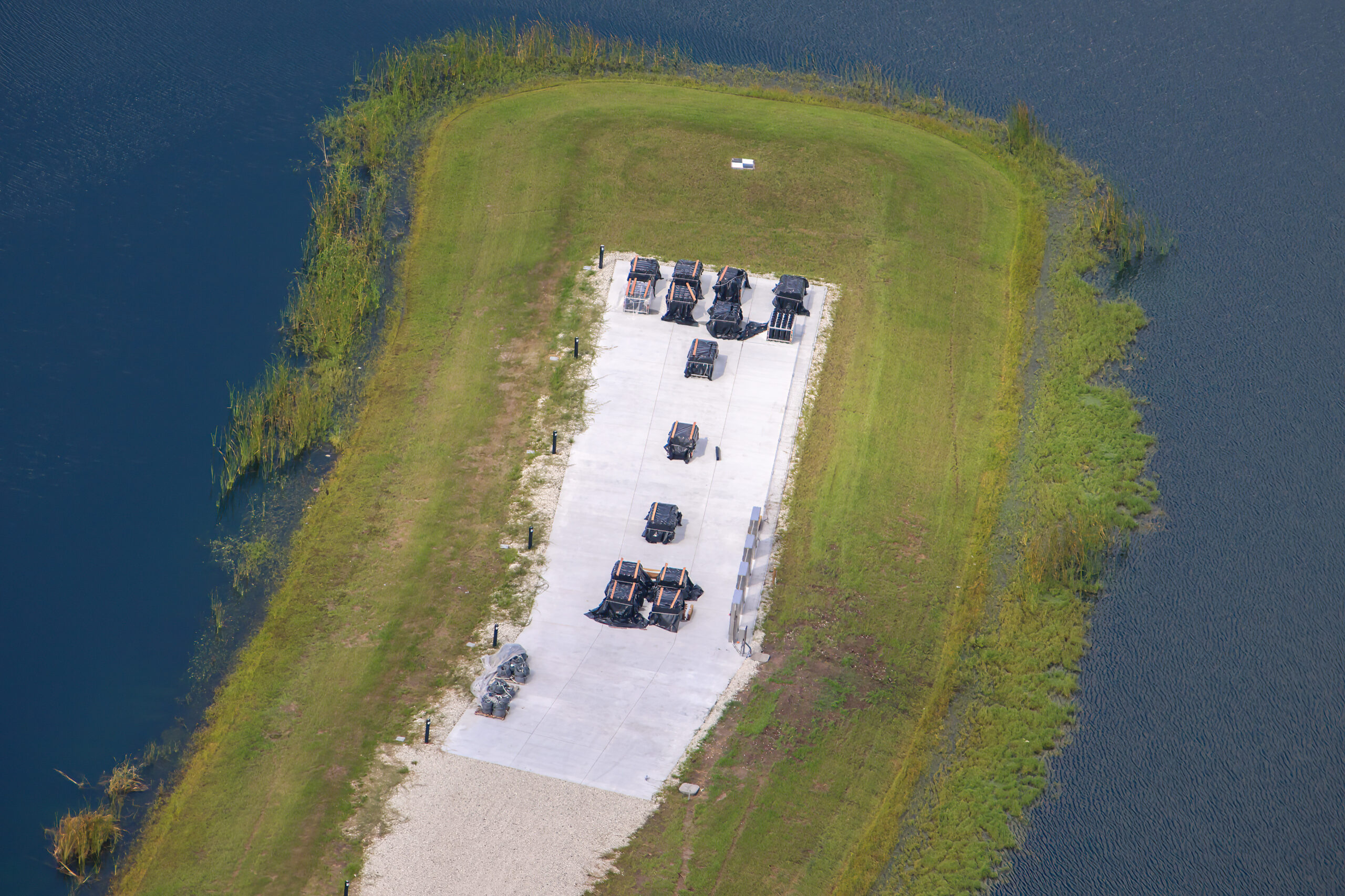 New photos from @bioreconstruct show more equipment staged on the suspected fireworks launch pad near Universal Epic Universe, as preparations appear to continue for the park’s rumored nighttime spectacular, Universal Celestial Goodnight.