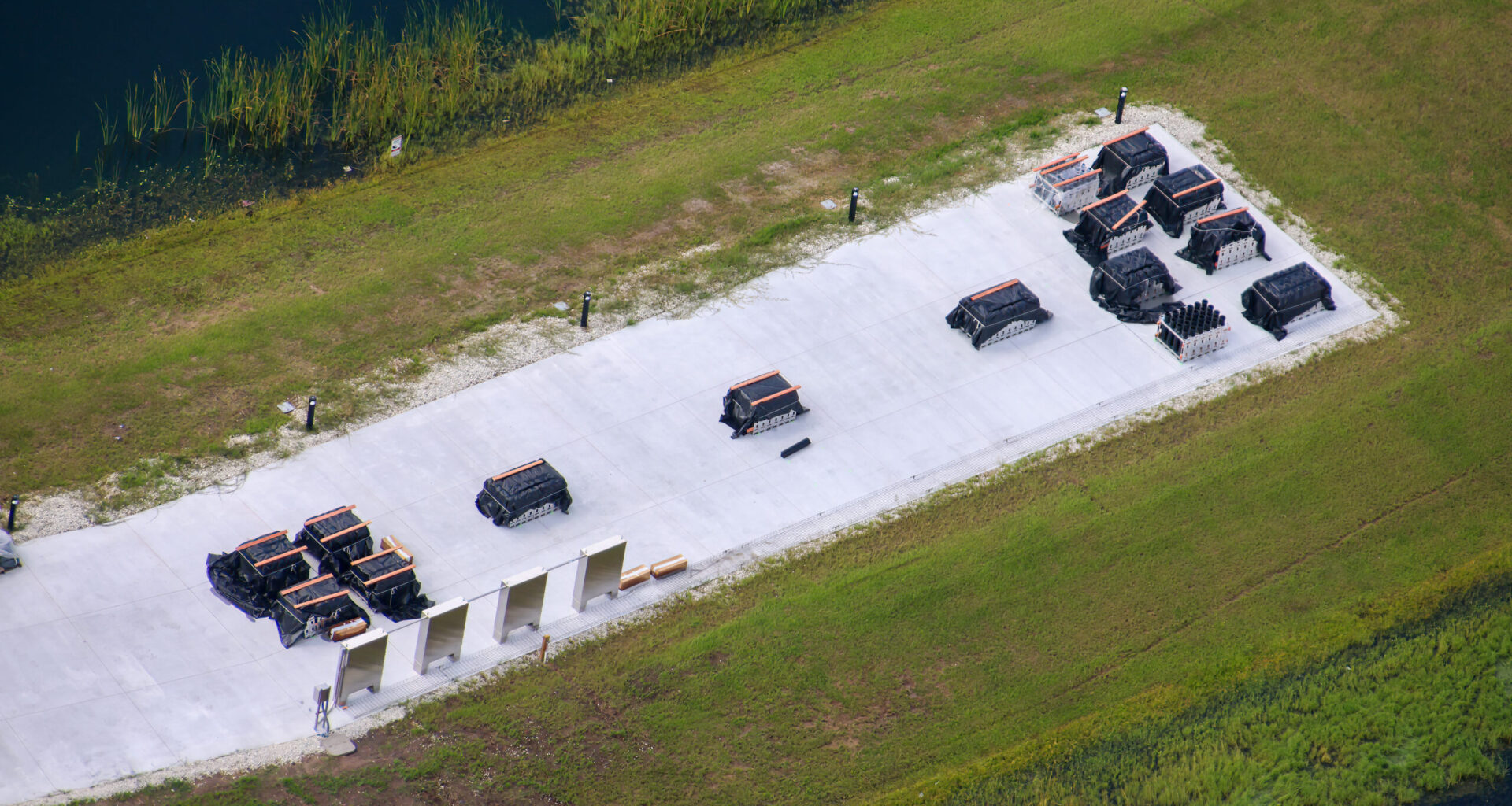 New photos from @bioreconstruct show more equipment staged on the suspected fireworks launch pad near Universal Epic Universe, as preparations appear to continue for the park&rsquo;s rumored nighttime spectacular, Universal Celestial Goodnight.