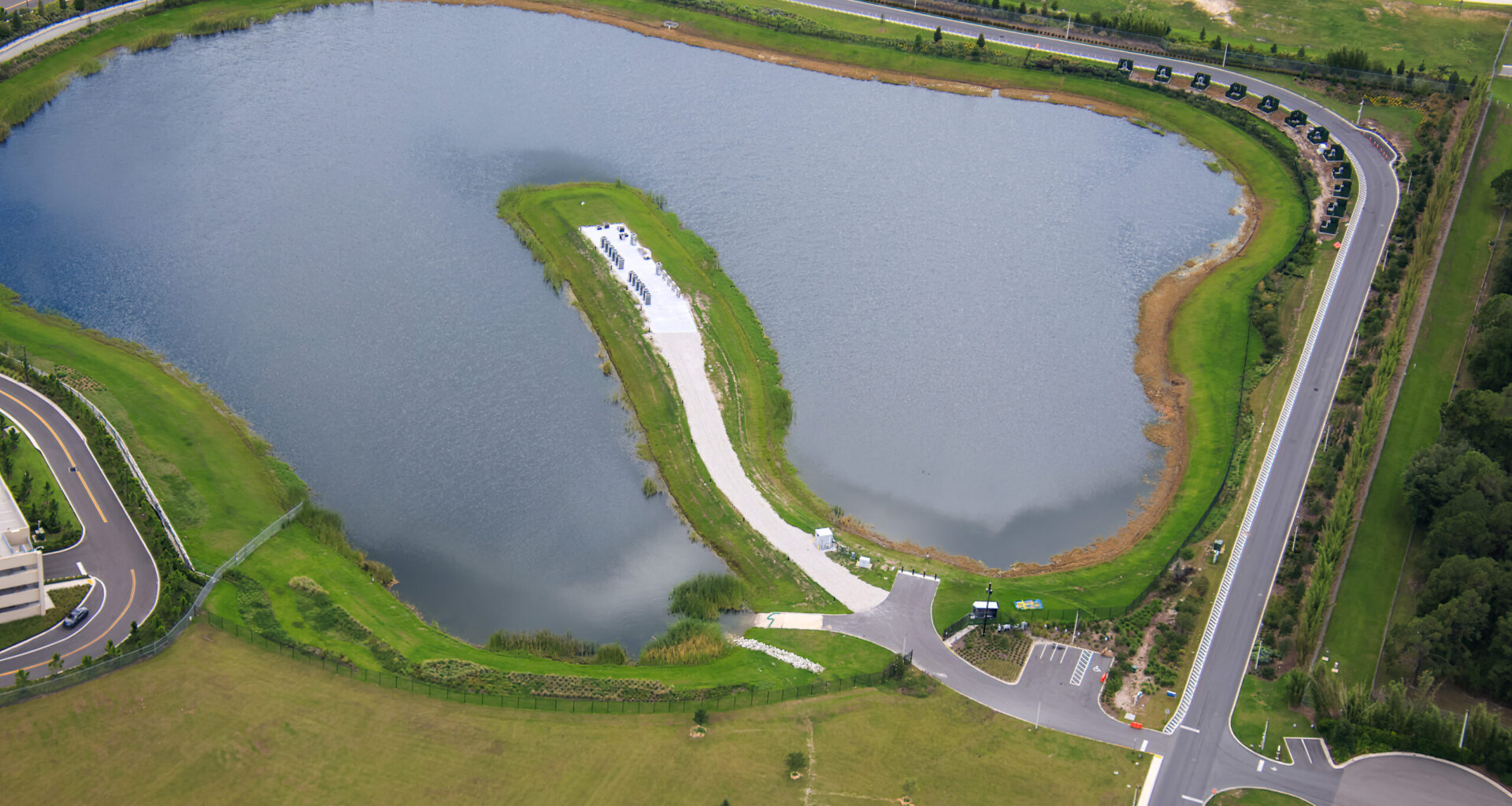 Aerial photos have revealed another sign that Universal Orlando Resort is still preparing a large nighttime spectacular for its newest theme park.