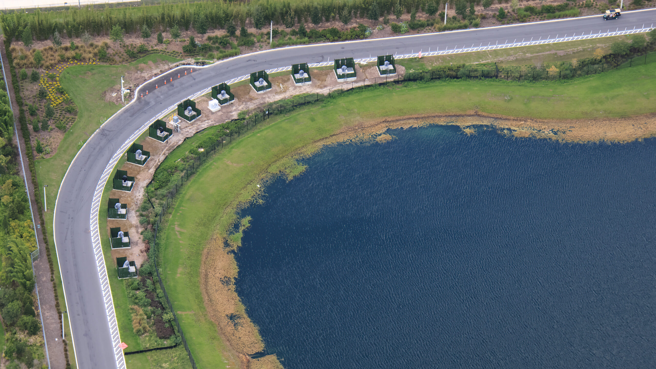 Aerial photos have revealed another sign that Universal Orlando Resort is still preparing a large nighttime spectacular for its newest theme park.