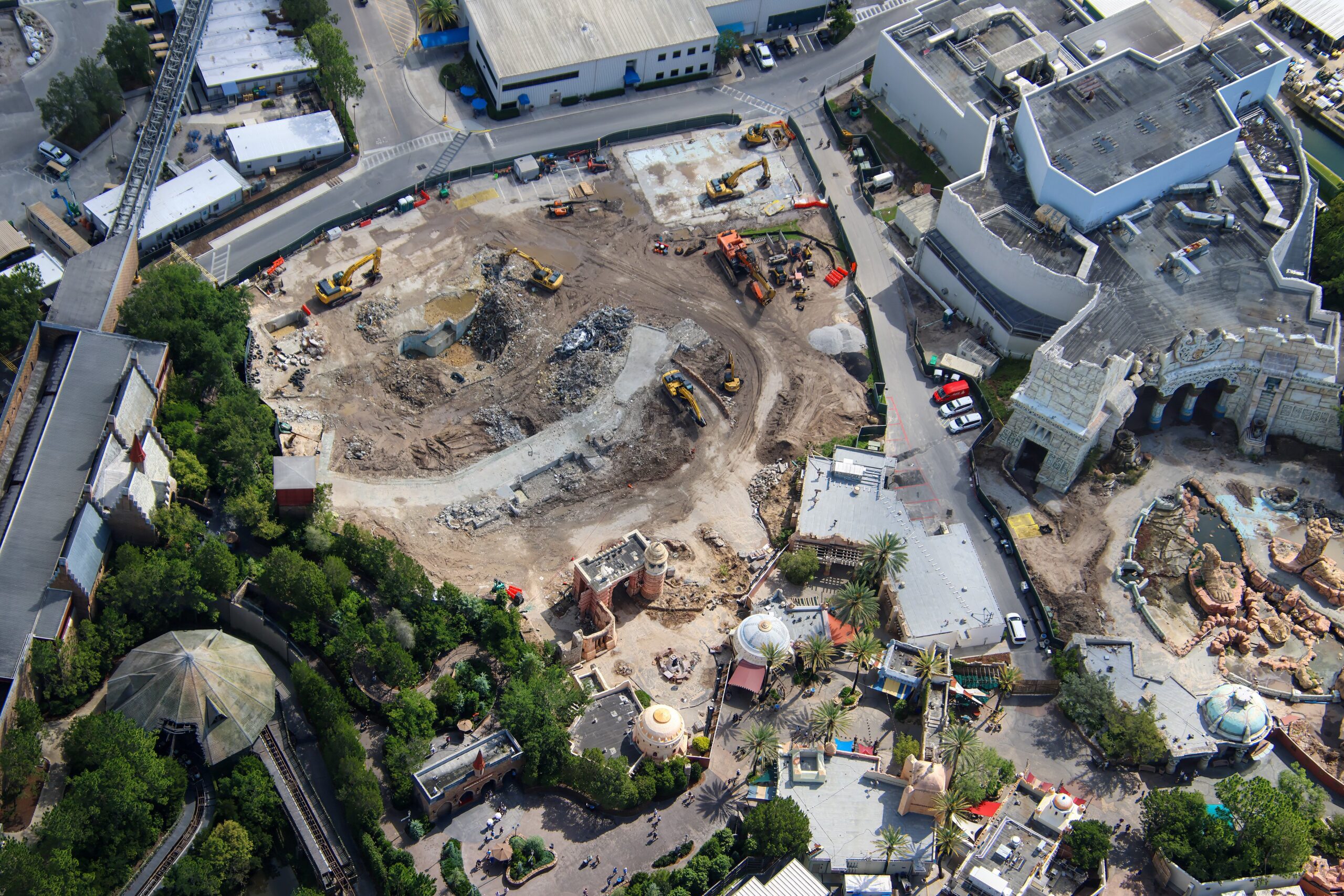 The latest photos from aerial photographer @bioreconstruct show that the former home of The Eighth Voyage of Sindbad has been reduced to a cleared demolition site.