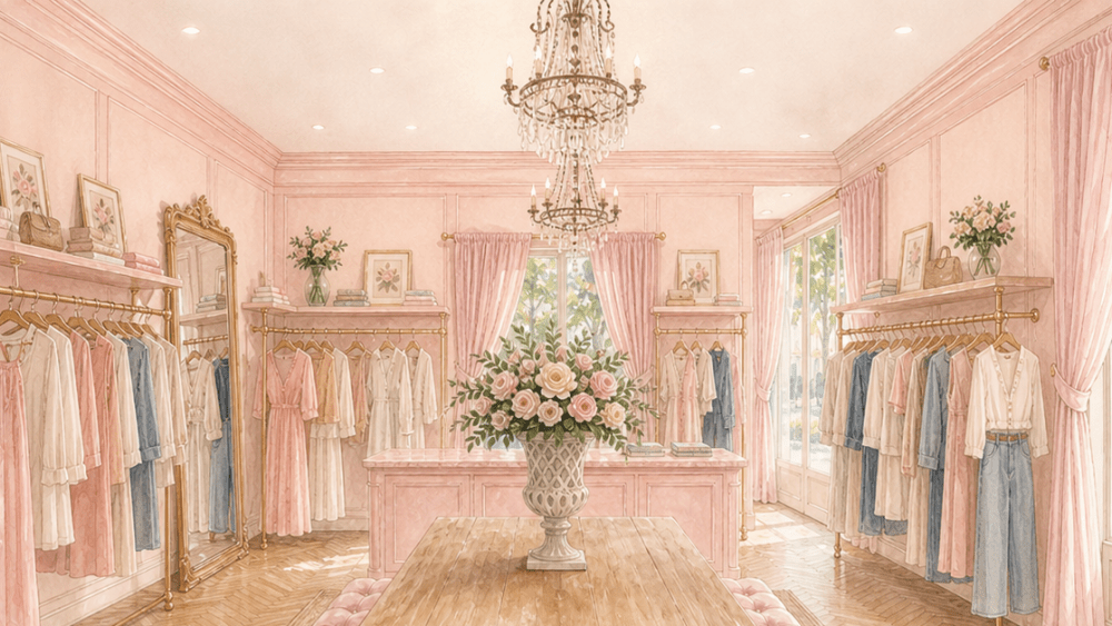 An illustration of the new Tampa Bay LoveShackFancy