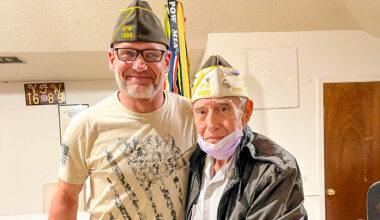 Stephen Shore and D-Day veteran Frank Purpura