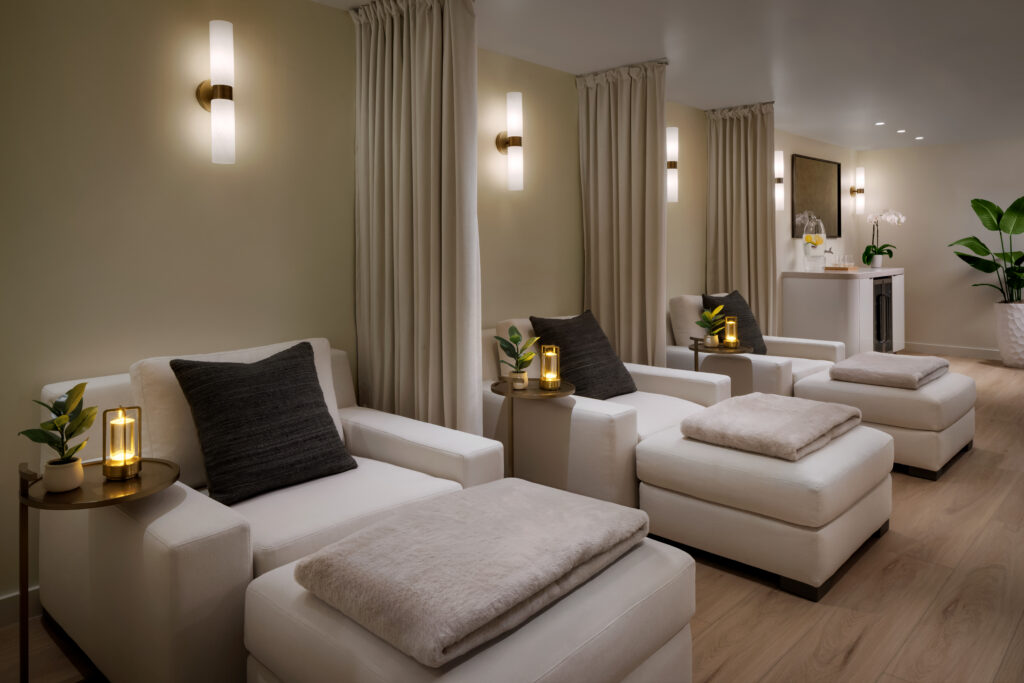 The interior of a spa at a resort