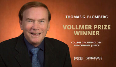 FSU Dean Thomas Blomberg honored for lifetime of impact on criminal justice policy