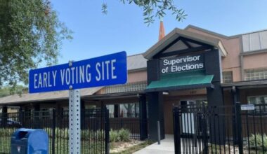 The Duval County Supervisor of Elections Office, a voting site.