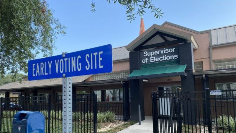 The Duval County Supervisor of Elections Office, a voting site.