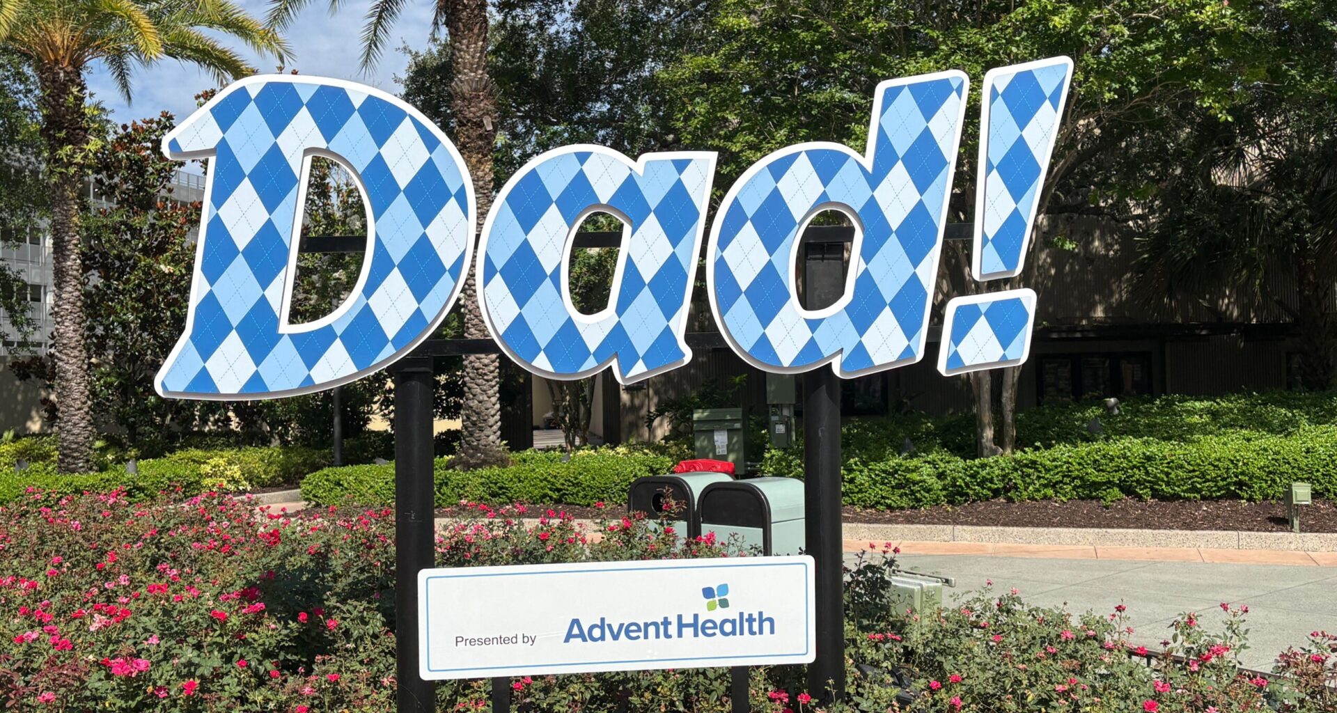 “Dad!” Sign Installed at Disney Springs for Father’s Day 2026