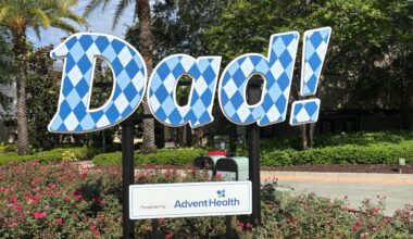 “Dad!” Sign Installed at Disney Springs for Father’s Day 2026