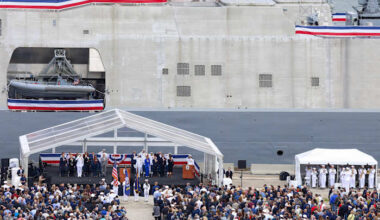 Navy’s latest commissioned combat ship USS Cleveland arrives at Naval Station Mayport
