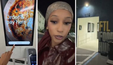 food ordering station (l) Woman finds ‘secret’ Fort Lauderdale restaurant (c) FTL Food restaurant entrance (r)