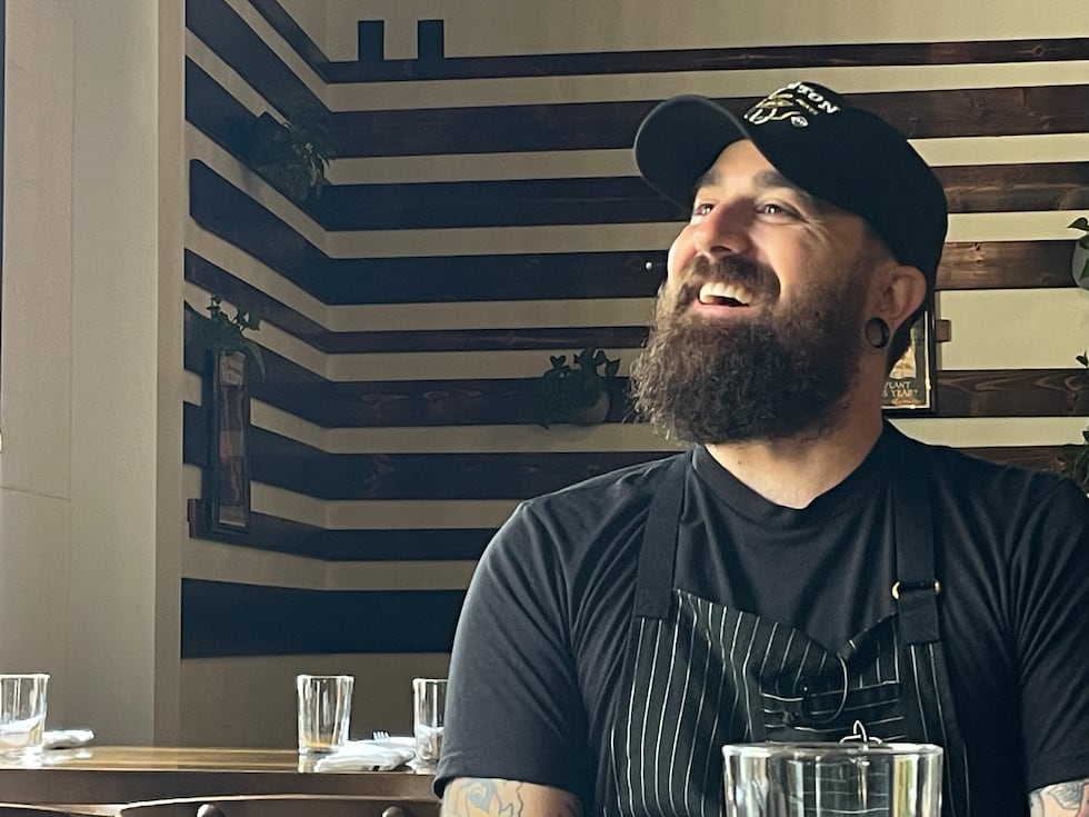 Matthew Swezey, a Black Radish chef and co-owner, speaks during an interview ahead of...
