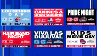 Jumbo Shrimp welcome Nashville Sounds with Pride Night, bobblehead giveaway and family fun weekend