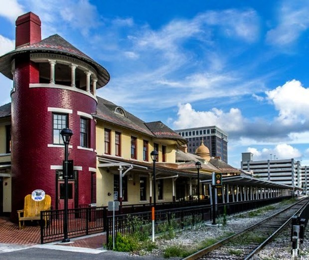 The exterior of the Church Street Station building.