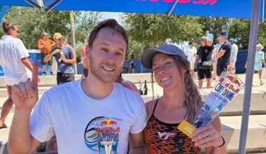 History made in St. Petersburg on Saturday in the final round of the Red Bull Cliff Diving World Series