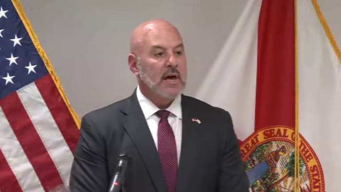 Florida CFO hosts news conference in Jacksonville Beach