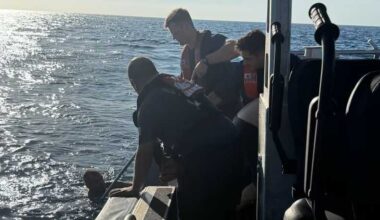 Coast Guard rescues two men drifting in open ocean without life jackets