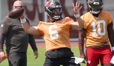 Baker Mayfield says he'd love to stay in Tampa Bay, but QB and Bucs 'not anywhere close' to reaching long-term deal