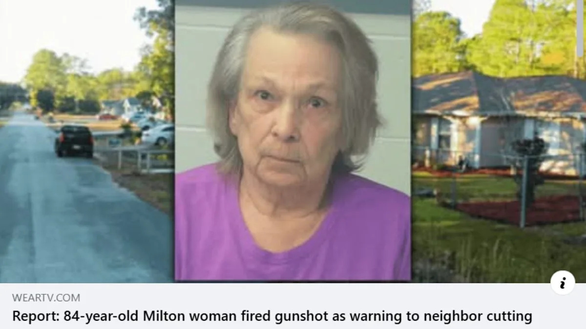 Florida Woman Accused Of Firing Shot As Neighbor Cut Grass
