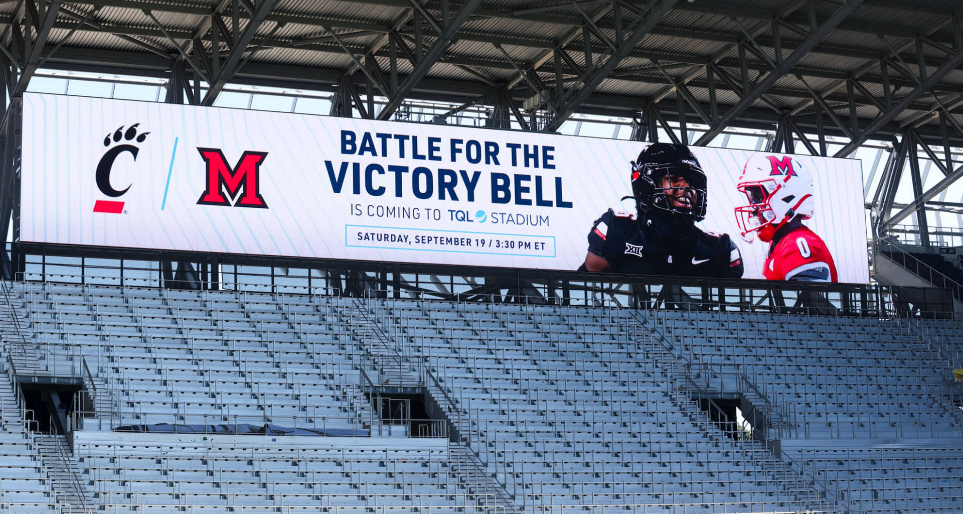 TQL Stadium to Host Cincinnati vs. Miami Football Game on Sept. 19 - University of Cincinnati Athletics