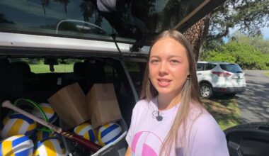 Everyday Hero Abby Smith started the Gear for Glory program to help get sports equipment for kids living at a children's home. (Spectrum News)